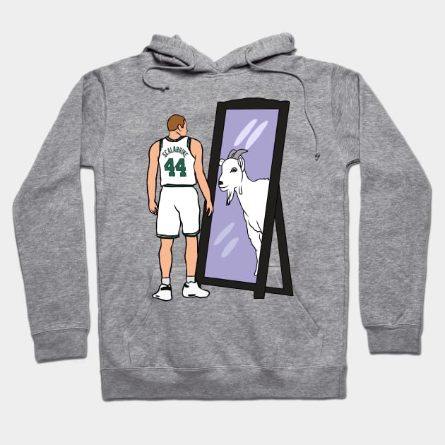 Brian Scalabrine Mirror GOAT Hoodie by rattraptees